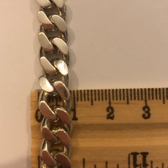 Chain bracelet 8mm 925 silver chain - Picture 4 of 5